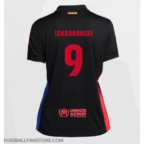 Barcelona Robert Lewandowski #9 Replik Auswärtstrikot Damen 2024-25 Kurzarm